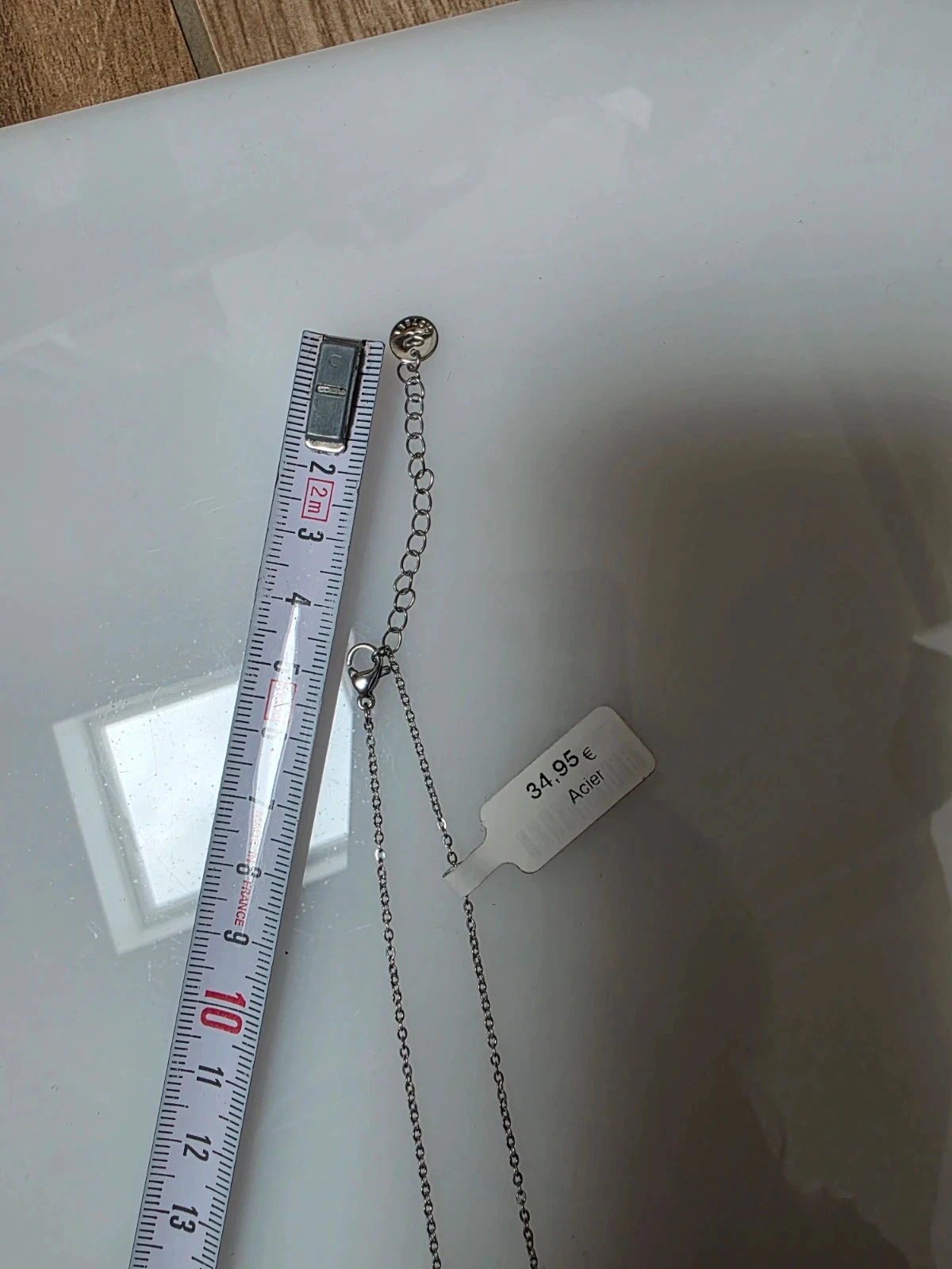 Silver-tone Steel Heart Necklace - Articles de Paris – photo 10